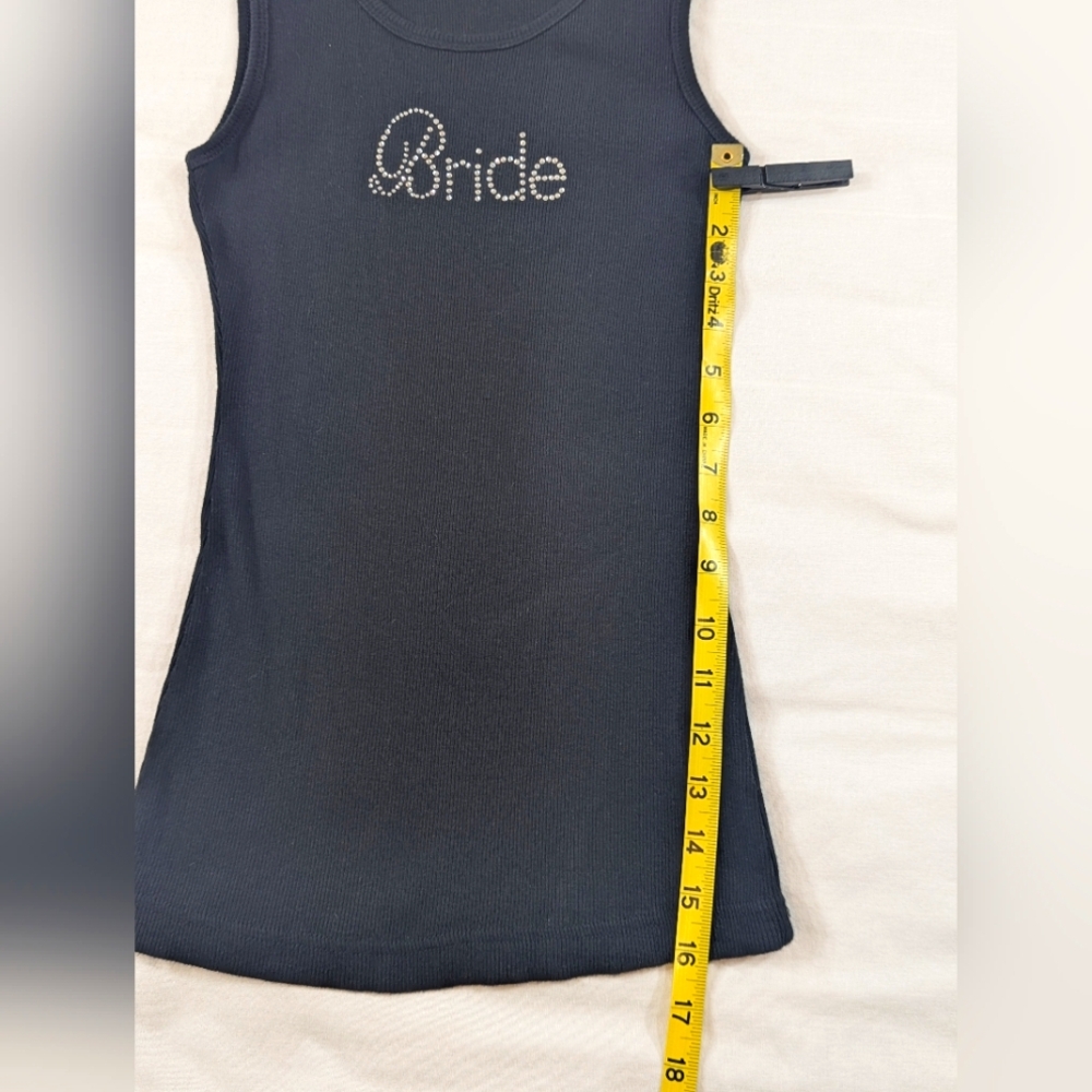 "Bride" Ribbed Tank Top - Picture 7 of 8